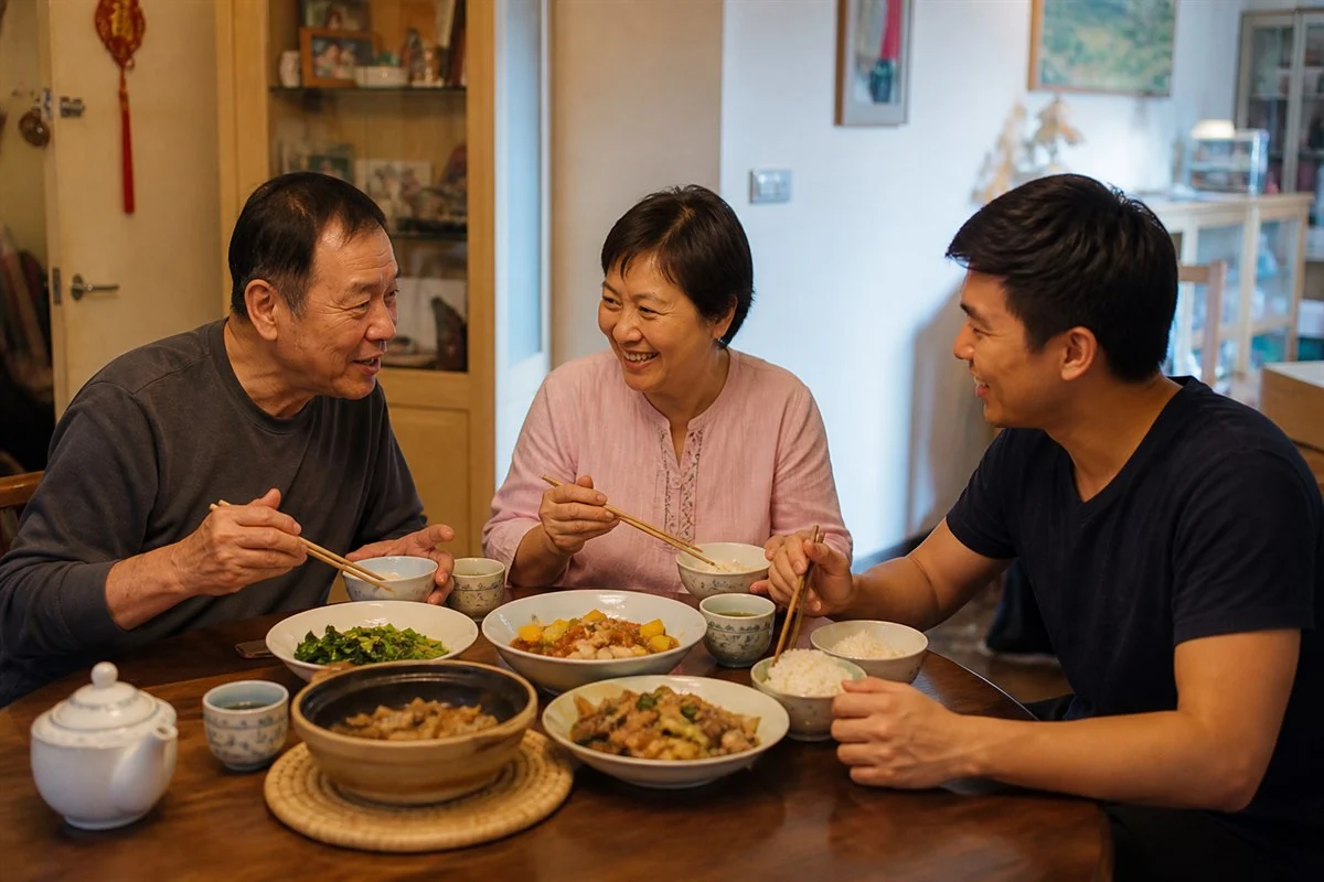 A local home-cooked dinner